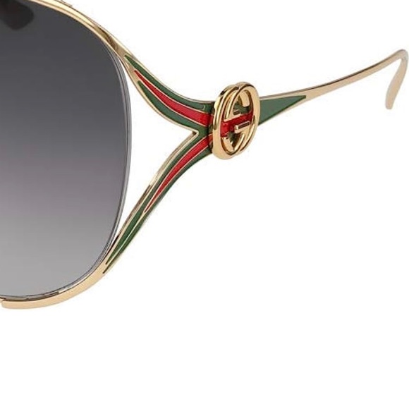 SOLD!!!! Gucci Sunglasses GG0225S Black/Grey One Size-NO LONGER AVAILABLE!!! - Picture 3 of 3